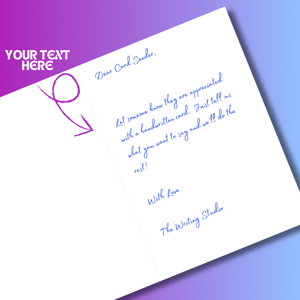 USA: Handwritten "Happy Birthday" Card