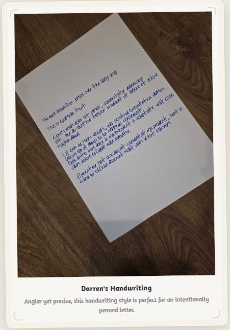 CANADA: Handwritten 3" x 5" Notecard, Single Sided