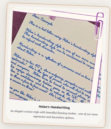 CANADA: Handwritten 3" x 5" Notecard, Single Sided