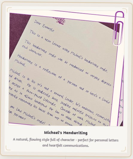 CANADA: Handwritten 3" x 5" Notecard, Single Sided