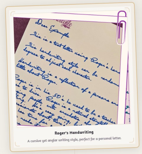 EU: Handwritten A6 Notecard, Double Sided
